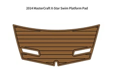 2014 MasterCraft X-Star Swim Platform Pad Boat EVA Foam Faux Teak Deck Floor Mat