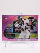 💥 2021 Panini Playoff Behind the Numbers Shannon Sharpe #BTN-SSH Pink Prizm HOF