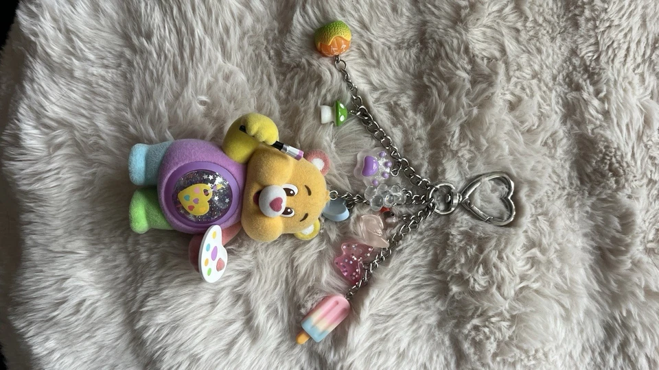 Pop MART Care Bears Colorful Hugs Series: Work Of Heart Mini Figure Bag Charm - Image 2 of 4