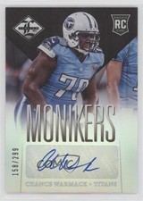 2013 Panini Limited Phenoms Monikers Silver 158/299 Chance Warmack #176 Auto 9mc