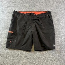 Zeroxposur Swim Trunks Men's 2XL Black Geometric UPF 50 Sun Protection Swimwear