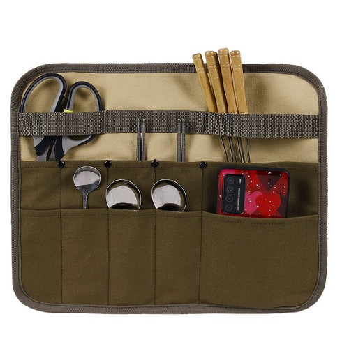 Camping Tableware Storage BagKitchen Cooking Utensil Travel Flatware Organize