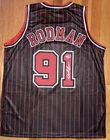 Dennis Rodman Signed Custom Chicago Bulls Basketball Jersey SWAU COA