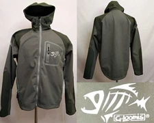 G. Loomis Softshell Jacket Men's L Green Hooded Fishing Hunting #Z4921