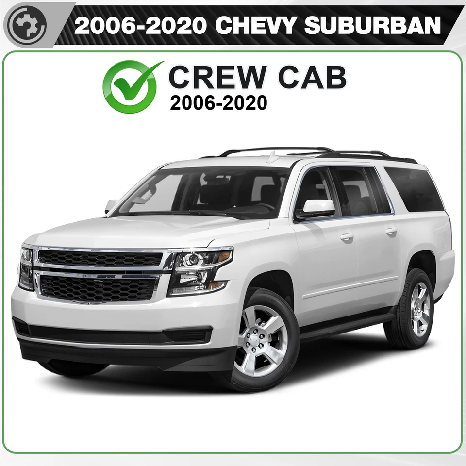 For 2006-2013 Chevy Suburban &GMC Yukon XL 1500 2500 Running Boards Nerf Bars - Image 3 of 4