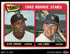1965 Topps #226 Jake Gibbs / Elvio Jimenez Yankees RCs RC 4 - VG/EX