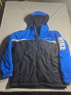 Vintage Y2K Nike Reversible Jacket Blue Teen Size Large