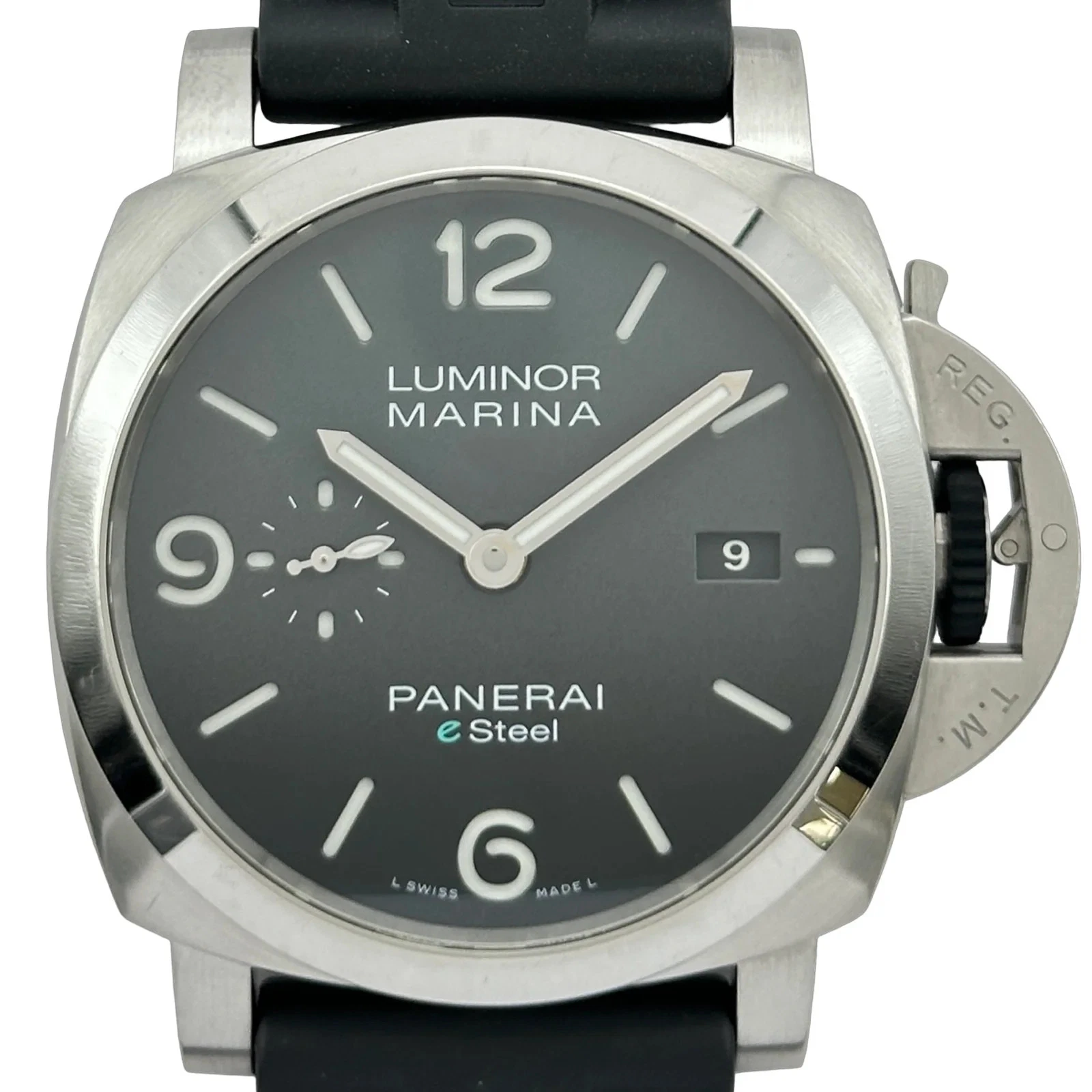 Panerai — PANERAI Luminor e PAM01358 44mm SS Black Dial Automatic Watch 2022 #OKW164