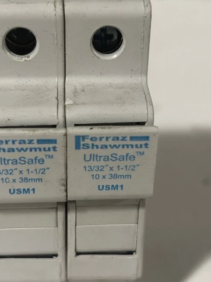 Lot (2) Ferraz Shawmut USM1 / Y213944 / Ultra safe 13/32” X 1-1/2” / 10x38mm - Image 2 of 4