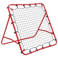 FußBall Kickback Rebounder Tor Stahl RüCkprallwand Einstellbar 100X100 Cm Vidaxl