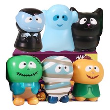 New 6 Packs-Halloween Squishies Toys Slow Rising Party Favors:Pumpkin,Zombie,...