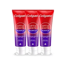 Bundle of 3 - Colgate Optic White Purple Toothpaste 100g (FREE SHIPPING)