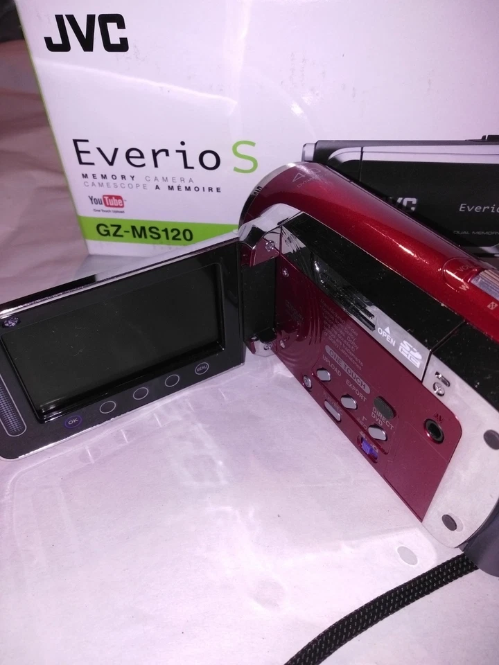JVC Everio S GZ-MS120 Camcorder Red - Image 2 of 4
