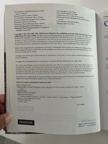 Digital Design With an Introduction to the Verilog HDL Mano 5th Edition W Codes - Picture 5 of 5