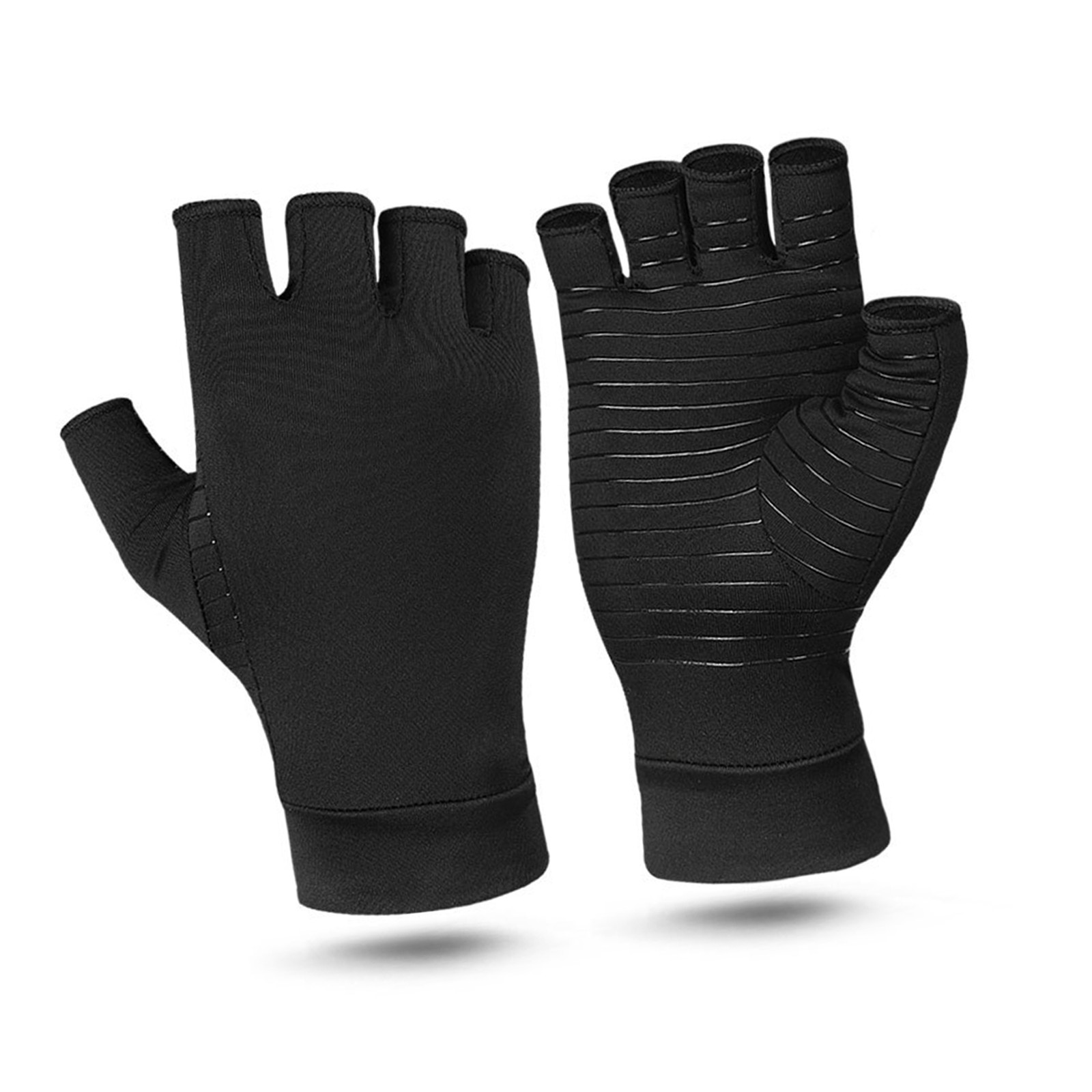Copper Compression Arthritis Anti Slip Copper Infused Fingerless F
