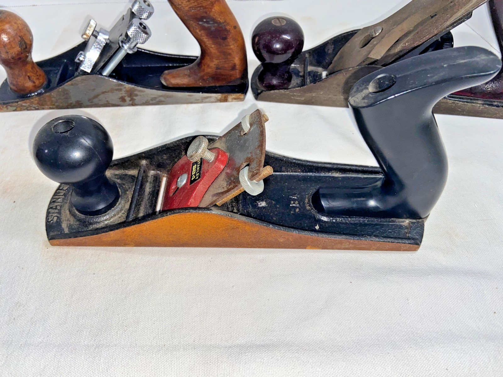 (3) Vintage Stanley Heavy Metal Wood Planers Planes SB4,  NO 33, ++ (USA)