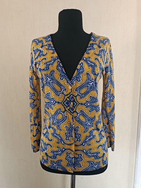 Women Tory Burch Sweater Yellow Wool 38 / M