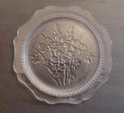 Depression Glass Dinner Plate Iris Pattern by Jeannette Glass co