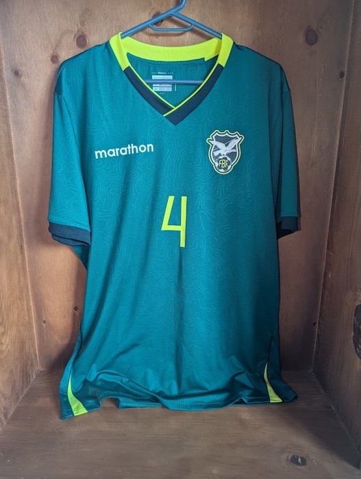 BOLIVIA JERSEY MATCH WORN LARGE SIZE VILLARROEL PLAYER