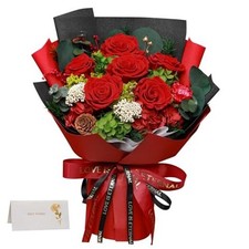 Valentines Rose Gifts for Women Preserved Roses Bouquet Eternal Love Gift Red