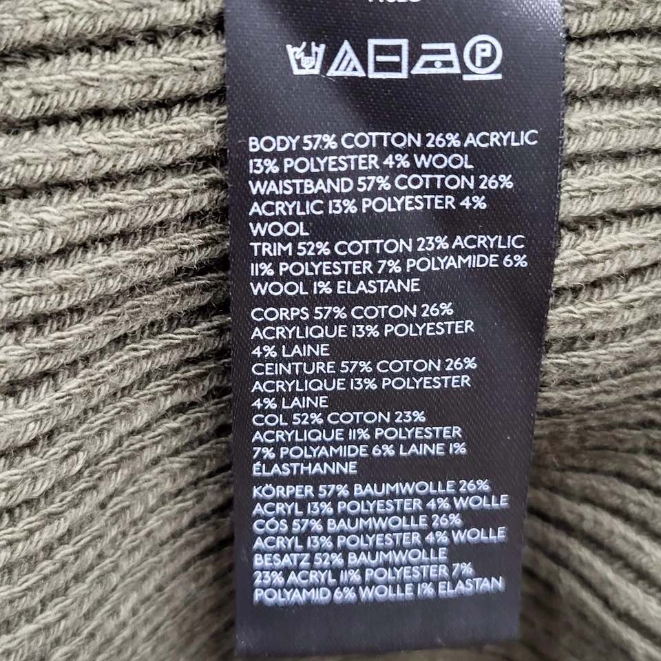 Vestido Maeve Anthropologie Mujer M Oliva Suéter Algodón Lana Manga Larga Foto 4 de 4