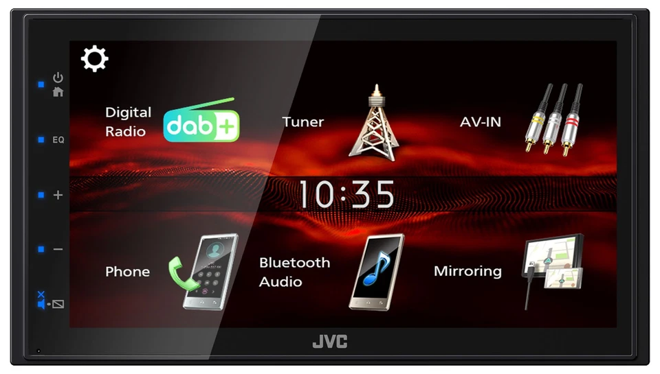 JVC USB Bluetooth Lenkrad DAB 2DIN Autoradio für Mercedes C W203 00-04 Kit Lenkr - Bild 2 von 4