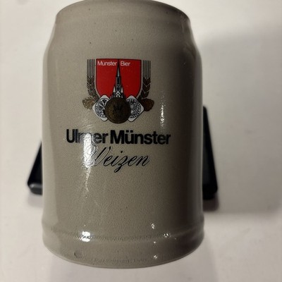 VINTAGE GERMAN ULMER MUNSTER WEIZEN BEER STEIN - 0.5 Liter German Rare SOHM