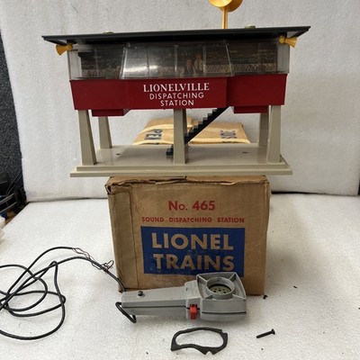 Lionel O 465 Sound Dispatching Station Postwar W/ Train Talk for repair W/OB