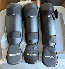 RevGear (3) Shin Guards gear Black EXTRA SMALL MMA/UFC/KICK BOXING muay thai