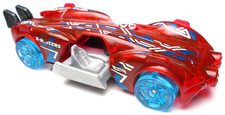 2020 HOT WHEELS X-RAYCERS SLIDE KICK SEE-THRU RED 1:64 DIECAST 3" RACE CAR BLUE