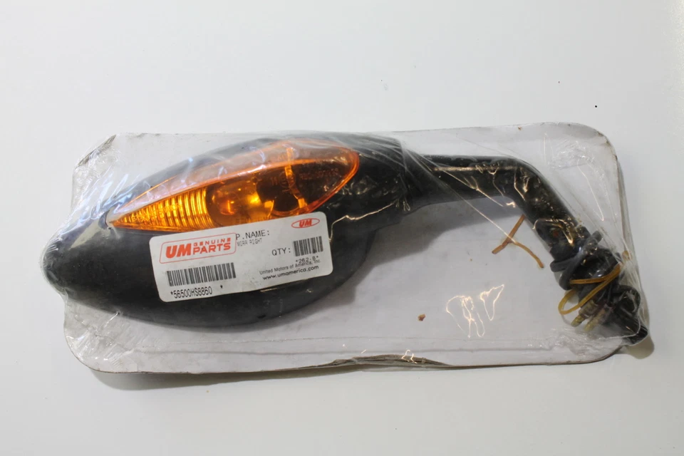 Espejo retrovisor scooter señal de giro derecho 10 mm UM-56500HS8860 Hyosung MS3 250 XPEED 250i Foto 2 de 4