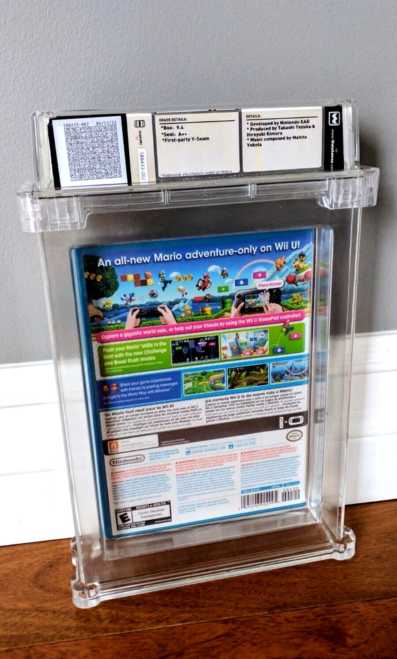 NEW ✹ New Super Mario Bros U ✹ Nintendo Wii U Game WATA 9.4 A++ Graded ✹ CGC VGA - Image 3 of 3