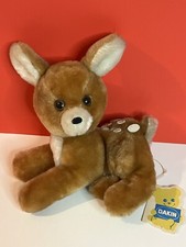 Vintage Dakin Deer Plush Bean Bags L  il Freckle Fawn 1977 with Original Tag