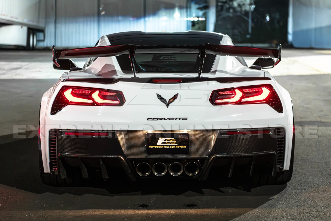 C7 Rear Sequential For 14-19 Corvette C7 Sequential Signal C8 Style LED Smoke Lens Rear ...