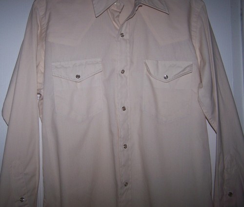Vintage Stetson Shirt Mens 15 32 Western Pearl Snap Button Down Single Stitch - Picture 7 of 9