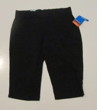 NWT Womens COLUMBIA Black Active Fit Capris Pants Lightweight Sz XL