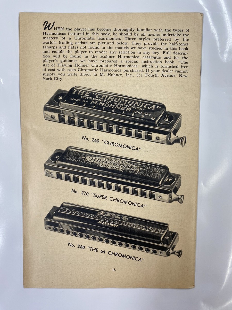 Vintage 1950 The Story of Hohner Harmonicas and How To Play Them