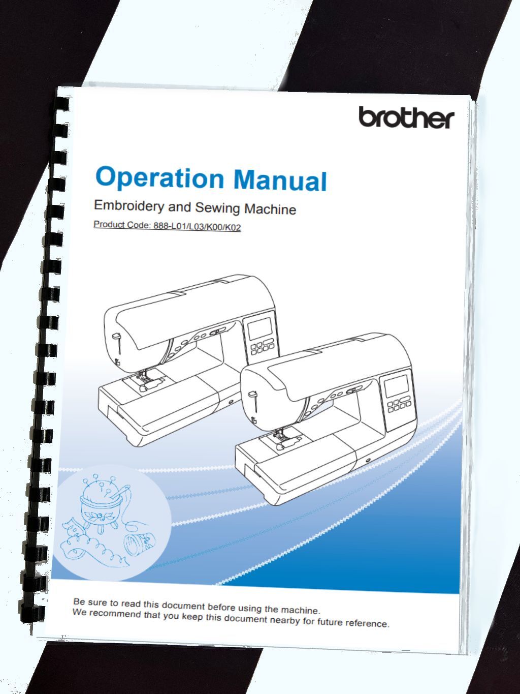 Brother Manual Reprint Innovis NS2750D Sewing Embroidery Machine Comb Bound eBay