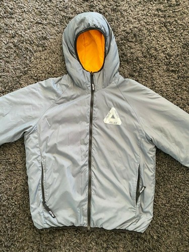 Palace Reversible Thinsulate Jacket - Medium - Cool Grey/Sun Orange - Picture 7 of 12