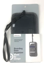 BOARDING PASS ORGANIZER - Heather Gray - Made By Design Target New with Tags