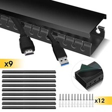 Cable Trunking Stageek 9 Pieces Of Cable Management Kit 3.5M Open Slot Cable Ra