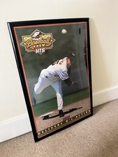 VTG Mike Mussina #35 Baltimore Orioles HTS Baseball City Framed Poster 31” x 21”