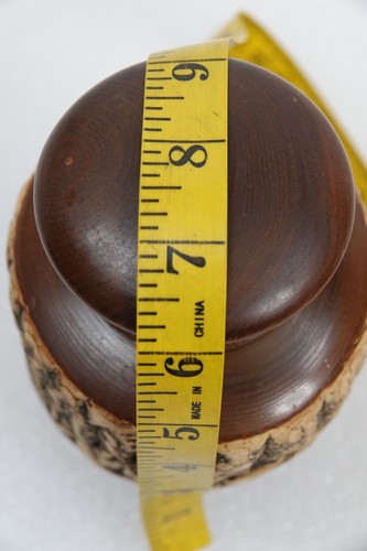 JAPANESE TREEN TEA CADDY RAW NATURAL WOOD NATSUME USUCHAKI MATCHA - Bild 8 von 8