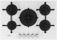 Whirlpool Goa7523/Wh Ebene Kochen 75CM Glas Gelaunt Weiß