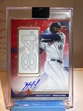 Yordan Alvarez 2023 Topps Luminaries Home Run Kings Autograph RED #6/10 HRK-YA2