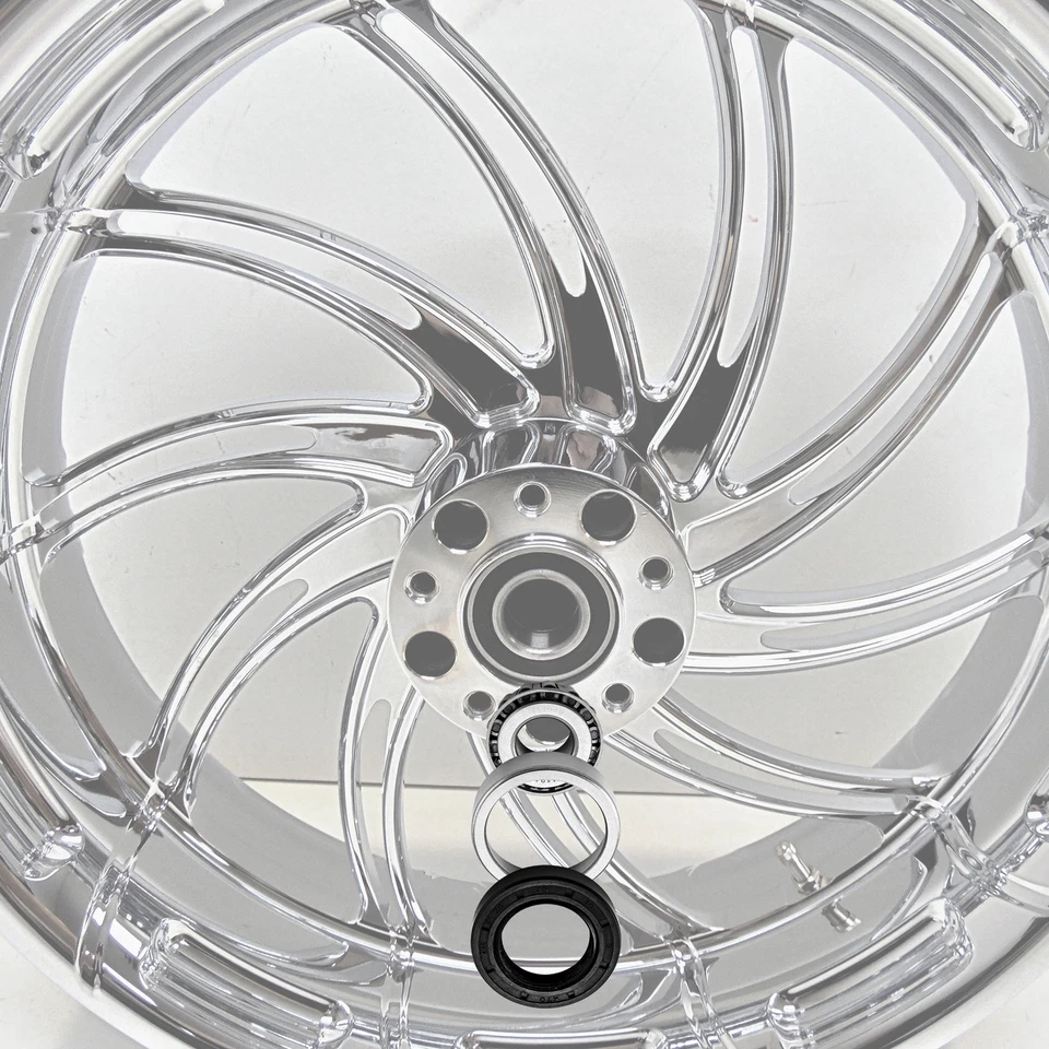 Kit de cojinete de rueda delantera trasera para Harley Electra Glide FLH Dyna Wide Glide FXDWG Foto 4 de 4