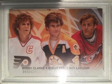 AUTHENTIC 1970's HOCKEY HEROES ART PAINTING GRADED CARD / GEM MINT 10