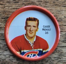 1962-63 Shirriff NHL Hockey Coin #35, Canadiens' Claude Provost, EX