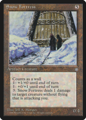 1 x Snow Fortress - Ice Age - LP - Magic The Gathering - MTG - EOF