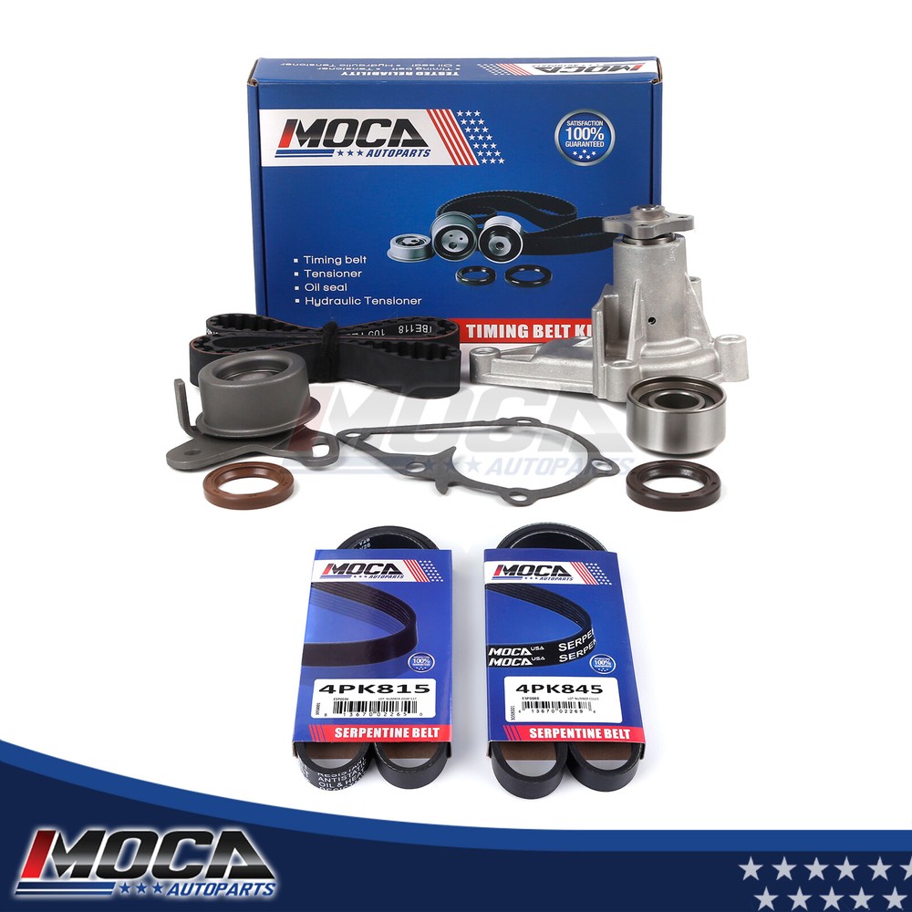 01-11 Hyundai Accent Kia Rio DOHC Timing Belt Water Pump Serpentine Belt Kit  